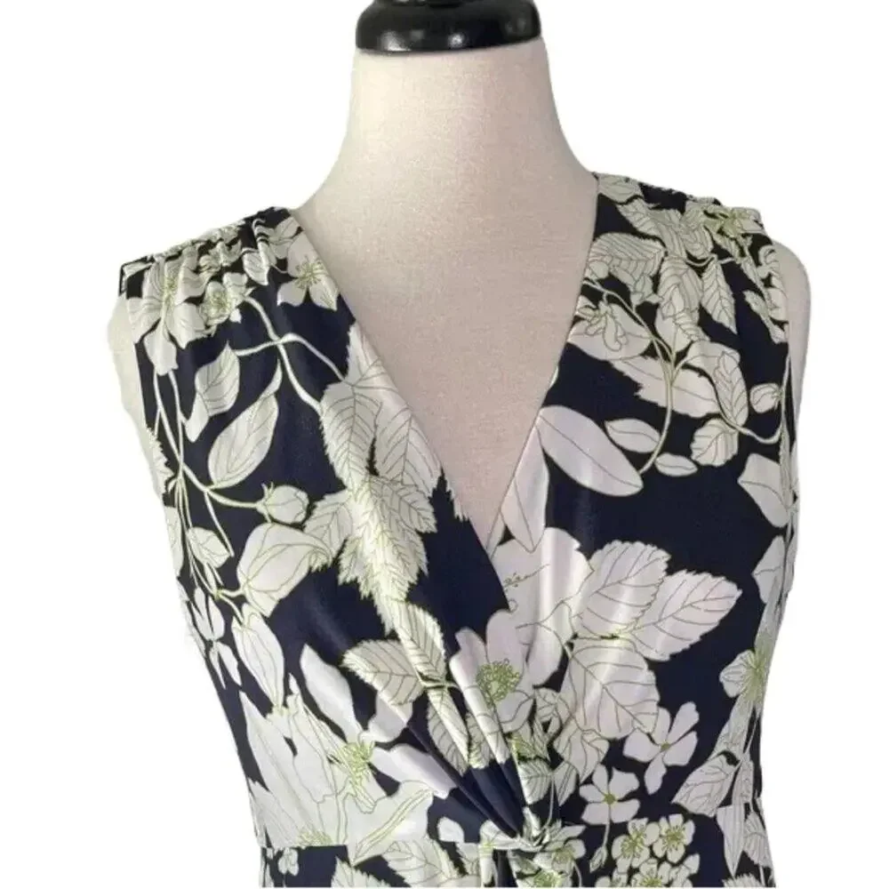 Brooks Brothers Black and White Floral Maxi Dress